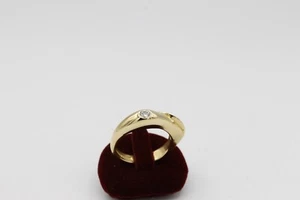 Lapponia Damen Ring 18k Gelbgold 1 Brillant 0,10ct. Gr. 53 ca. 7,8g - Picture 1 of 7
