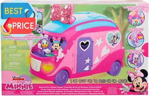 Junior Minnie Mouse Bows-A-Glow Rolling Glamper 13 pezzi figure e nuovo - Foto 1 di 12