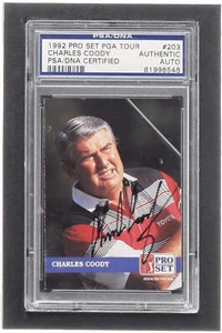 Charles Coody Signed 1992 Pro Set #203 (PSA) - Picture 1 of 2