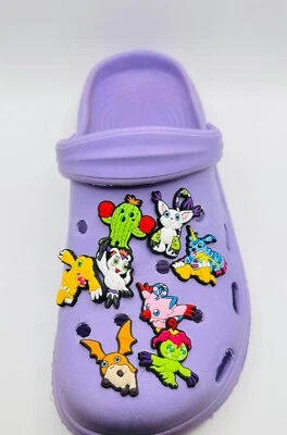 Digimon Charms Fits Crocs SET OF 8 Shoe Clog Charms Real UK Seller 🇬🇧
