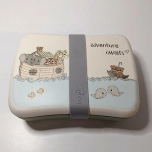 Precious Moments, Noah's Ark, School Lunchbox, Bento Style with Secure Band Wrap - Picture 1 of 10
