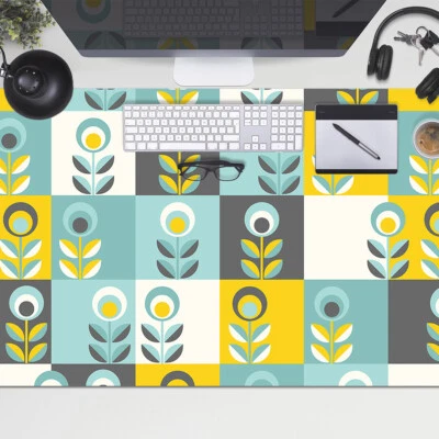 Schreibtischunterlage Schreibtischmatte Mauspad Skandinavisches Design 100x50 - Bild 1 von 4