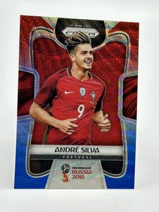 2018 Panini Prizm World Cup Red and Blue Wave Prizm Andre Silva #155