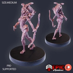 Werebunny A Epic Miniatures RPG D&D Pathfinder Ranger femminile - Foto 1 di 1