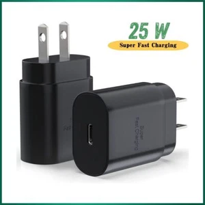 25W Fast Charger USB-C Block Adapter For Apple Watch 9 8 7 iPhone 16 15 14 13 12 - Picture 1 of 12