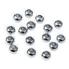  50 Pcs Stainless Steel Necklace Bracelet Spacer Beads Round