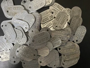 Insignia de soldado del ejército ruso soviético sin emitir ficha de número de identificación de la URSS 5 $-1 un. - Imagen 1 de 6