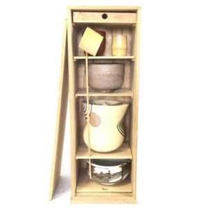Japanese Tradition Tea Ceremony Sado Utensils 6 Piece Set w/Wooden Box - Picture 1 of 10