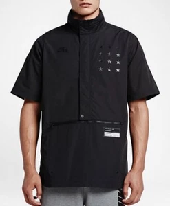 NIKE Sportswear Air Pivot V3 Black 1/2 Zip Pullover Basketball Jacket NEW Mens L - Picture 1 of 8