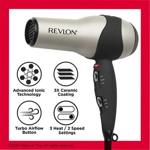 Revlon 1875W IONIC Ceramic Hair Dryer Perfect Hair Day (P-H-D) - Brand New! - Picture 1 of 12