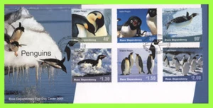 Ross Dependency 2001 Penguins set on First Day Cover - Picture 1 of 1