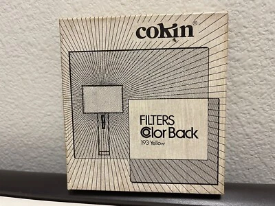 Vintage collectible Cokin filters color back 193 A Yellow with original box - Image 1 of 4