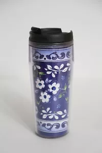 Starbucks Blue Flowers Barista Travel Drink Tumbler - Picture 1 of 3
