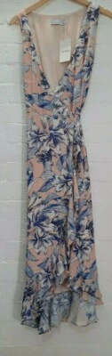 WISH The Label Designer BNWT Womens Tropical Long Wrap "Sundance" Dress, Size 8 - image 1 of 4