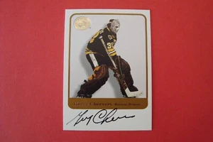 2001/02 Fleer Greats of the Game Hockey Gerry Cheevers Autograph Boston Bruins - Picture 1 of 14