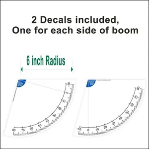 6 Inch Crane Boom Angle Indicator Decal Kit Left and Right Side - Picture 1 of 3