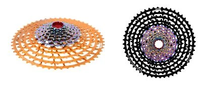 Kcnc 12S Wide Range f sram xx1 Cassette  9-52T mtb SR Eagle X01 black / gold - Image 1 of 4