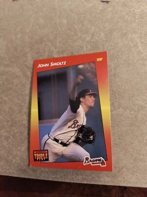 JOHN SMOLTZ 1992 DONRUSS TRIPLE PLAY #172 FREE SHIPPING - Image 1 of 2