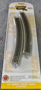 Bachmann E-Z Track - N Scale - 14" Radius Curved - 6 Pk - Nickel Silver 44853 - Picture 1 of 1