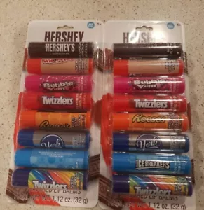 Paquete de 8 Bálsamos Labiales con Sabor Hershey Reese's Twizzlers Bubble York (Lote de 2)! - Imagen 1 de 3