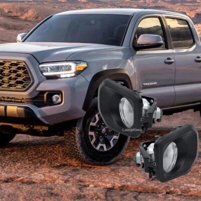 Fog Lights Lamps Kit For 2016-2021 Toyota Tacoma SR SR5 Pair Clear Lens — 第 1/3 张图片