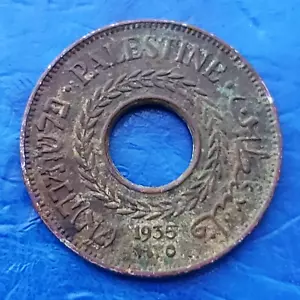 Moneda Israel Palestina Mandato Británico 5 Mils 1935 en muy buen estado - Imagen 1 de 2