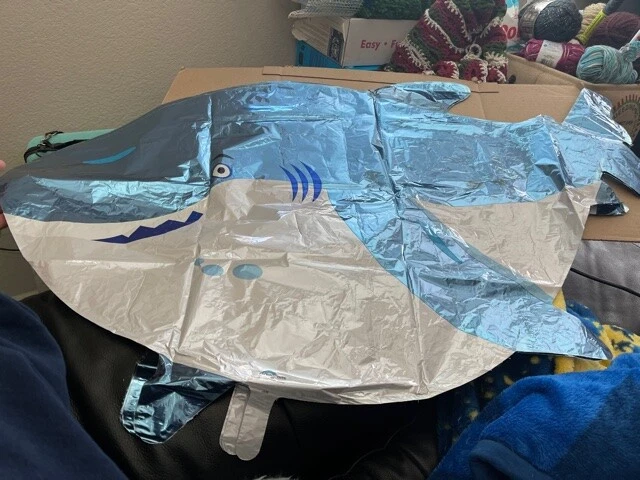 Globo de papel de aluminio Mylar súper forma de tiburón de 40" suministros para decoración de fiestas ¡¡Nuevo!!! Foto 1 de 1
