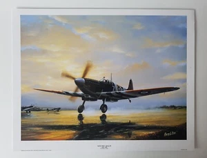 Barry Price - Spitfire Start - 2. Weltkrieg Luftfahrtkunstdruck - Bild 1 von 2