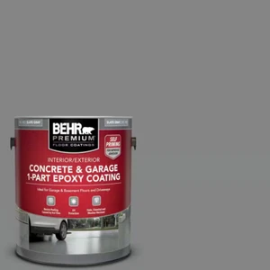 1 Gal Concrete and Garage Floor Paint 1-Part Epoxy Coating Interior/Exterior Red - Picture 1 of 12