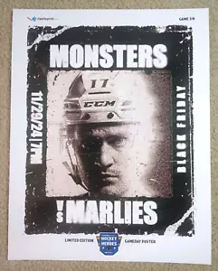 Cleveland Monsters vs Marlies Mini Poster 14" x 11" James Malatesta - Bild 1 von 1