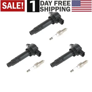 3pcs Ignition Coils & Iridium Spark Plug For 2008-2015 Smart Fortwo 1.0L UF681 - Picture 1 of 20