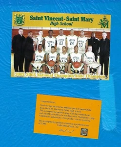 LEBRON JAMES 2002-03 ST VINCENT - ST MARY HIGH SCHOOL TEAM #A5 - Picture 1 of 2
