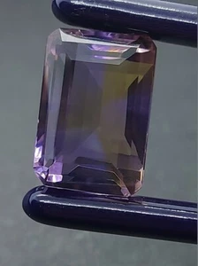 Faceted Loose Ametrine - Natural Ametrine Gemstone 21.45 CTS - Emerald Shape - Picture 1 of 10