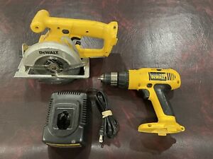 Dewalt DW991 Cordless 3/8" Driver Drill & Circular Saw Combo W/charger