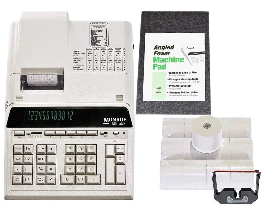 Monroe UltimateX Heavy Duty  Printing Calculator with Wedge Paper Ribbons - Image 1 of 1