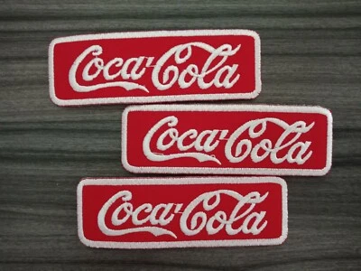3 pcs Coke Soda CoCA CoLA  Patch Embroidered Iron or Sew on Shirt Jacket bag hat - Image 1 of 4