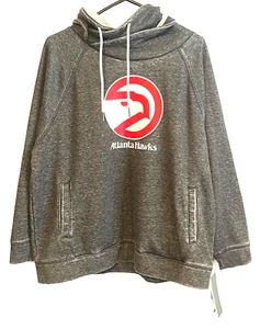 ATLANTA HAWKS SWEATSHIRT Womens 1X Touch Alyssa Milano NBA Hardwood Classics - Picture 1 of 5