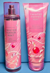 *NEW* TWISTED PEPPERMINT ~ 2PC GIFT SET ~ Bath & Body Works ~ SHIPS FREE! - Picture 1 of 1