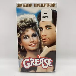 Vintage 1998 GREASE VHS, New Factory Sealed, John Travolta & Olivia Newton-John - Picture 1 of 5