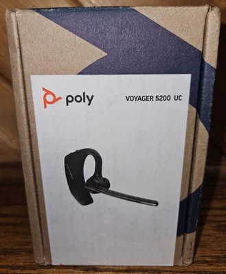 Poly Voyager 5200 UC Wireless Bluetooth Headset Plantronics 206110-102 (7K2F3AA) - Image 1 of 4
