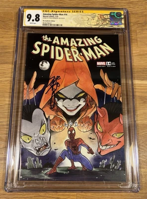 Amazing Spider-Man #14, LGY #908, (2023) CGC 9.8 SS signed Momoko, Custom Label - Image 1 of 4