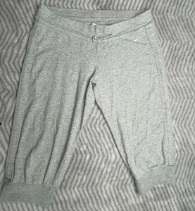 Nike Women's Long Shorts Sweatshorts, M medium Grey Drawstring - Picture 1 of 8