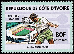 Ivory Coast 2005 Imperf. World Cup of Football in Germany 2005 Series No. 1442-1 - Picture 1 of 8