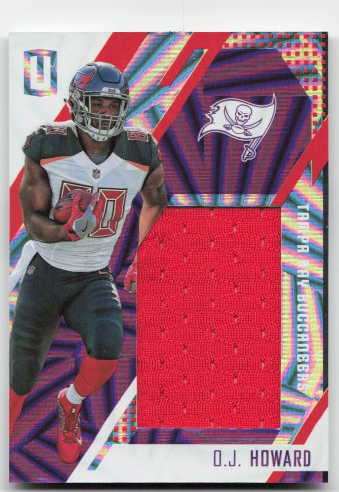 2017 Panini Unparalleled #RS-OJ O.J. Howard Rookie Stitches Jersey Purple #/99 - Image 1 of 2