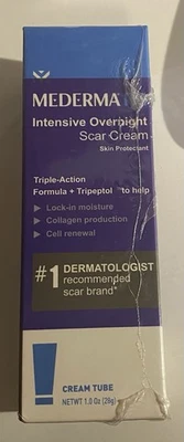 Mederma PM Intensive Overnight Scar Cream 1oz Exp 12/2026 New Factory Sealed Box - Image 1 of 3