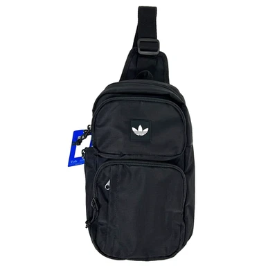 Adidas Originales Utilidad 4 Eslingas Bandolera Bolso de Hombro Negro Botella Unisex B20 Foto 1 de 4