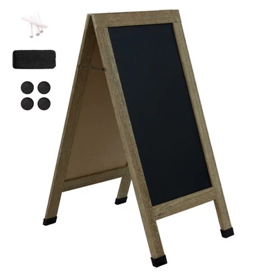 40" x 20" Chalkboard with Chalk and Eraser - Weathered by Sunnydaze - Image 1 of 4