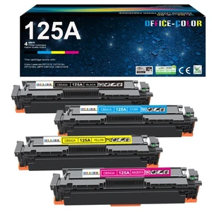 125A Toner Cartridges 4-Pack Works with HP Color Laserjet CM1312nfi CM1312 MF... - Picture 1 of 6