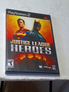 Justice League Heroes PS2 CIB Sony PlayStation 2 2006 completo di manuale - Foto 1 di 3