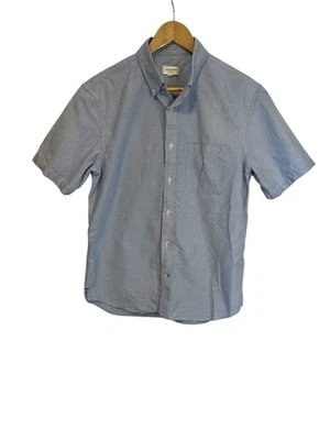 Men's Club Monaco Blue Slim Fit Short Sleeve Button Down Shirt M - Image 1 of 4